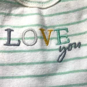 Carters “Love You” preemie onesie short sleeve